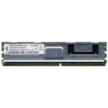 2GB 2RX4 PC2-5300F DDR2-667 ECC, Qimonda P/N: HYS72T256920HFA-3S