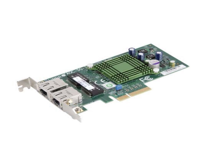 Dual Port, PCI-E, LP + FP, Supermicro AOC-SG-I2 Add-on Card