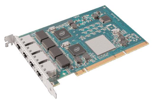 Quad Port (4 poorten) Gigabit netwerkkaart PCI-X, Intel PRO P/N: C32199-001