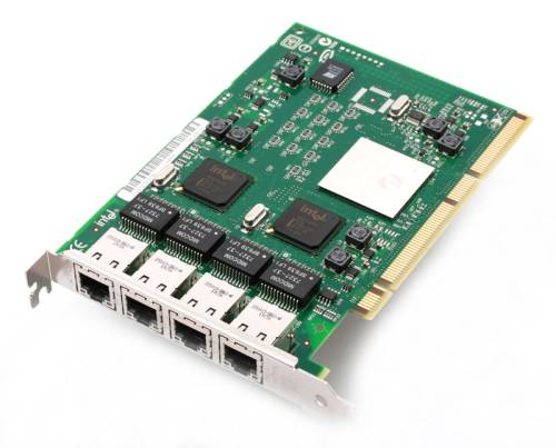 Quad Port (4 poorten) Gigabit netwerkkaart PCI-X, Intel PRO P/N: C32199-001