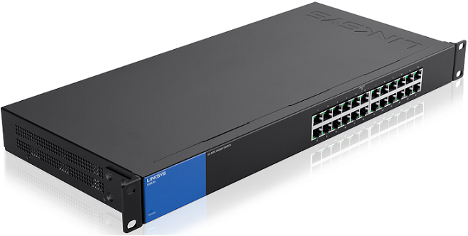 Linksys LGS124 - Unmanaged 24 Port Gigabit Switch P/N: LGS124