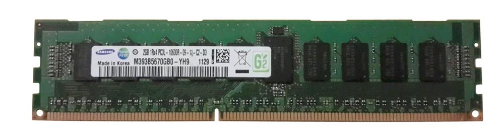 2GB 1Rx4 PC3L-10600R DDR3-1333 ECC Low Voltage, Samsung P/N: M393B5670GB0-YH9