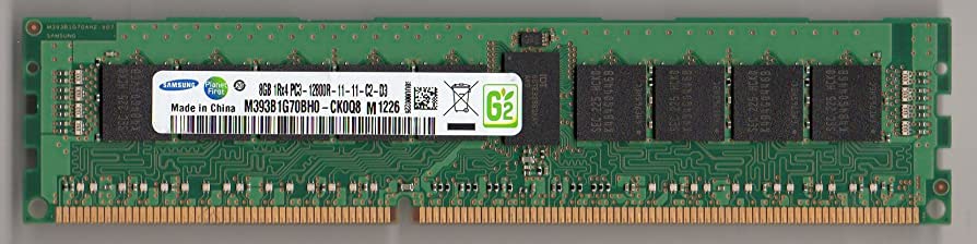 8GB 1Rx4 PC3-12800R Samsung M393B1G70BH0-CK0Q8 HP P/N: 647651-081