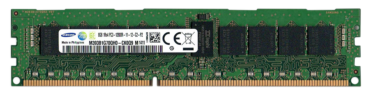 8GB 1Rx4 PC3-12800R Samsung M393B1G70QH0-CK0Q9 HP P/N: 647651-081