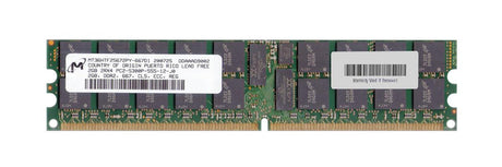 2GB 2Rx4 PC2-3200R ECC DDR2-400, Micron P/N: MT36HTF25672PY-667D1
