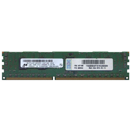 Memory Micron IBM 1B 1Rx8 PC3-10600R DDR3-1333 ECC MT9JSF12872PZ-1G4F1BA