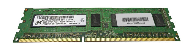 Memory Micron 2GB 2Rx8 PC3-10600E DDR3-1333 ECC MT18JSF25672AZ-1G4F1