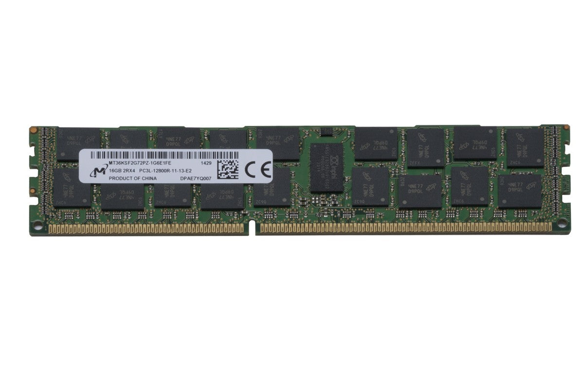 Memory Micron 16GB 2Rx4 PC3L-12800R DDR3-1600 ECC MT36KSF2G72PZ-1G6E1FE