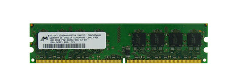 1GB 2Rx8 PC2-5300U DDR2-667 ECC, Micron P/N: MT16HTF12864AY-667D4