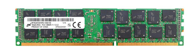 16GB 2Rx4 PC3-12800R DDR3-1600 ECC, Micron, HP, MT36JSF2G72PZ-1G6E1HE, 672612-081