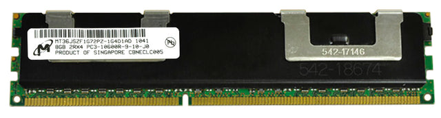 8GB 2Rx4 PC3-10600R DDR3-1333 ECC, Micron P/N: MT36JSZF1G72PZ-1G4D1AD
