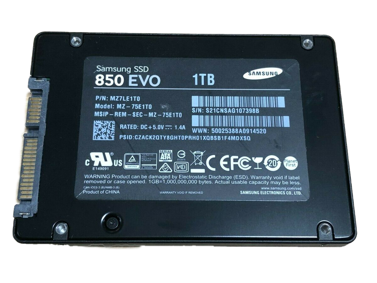 1TB SSD SATA 2.5" 6G MU Samsung 850 EVO MZ-75E1T0 P/N: MZ7LE1T0