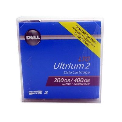 Dell LTO-2 Ultrium 2 Tape Cartridge, 200/400GB