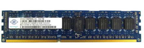 4GB 2Rx8 PC3-10600R DDR3-1333 ECC, Nanya P/N: NT4GC72B8PB0NL-CG
