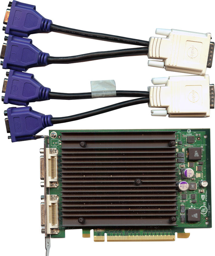 NVIDIA Quadro NVS440 PCI-E 256MB en 4x DVI-I of 4x VGA