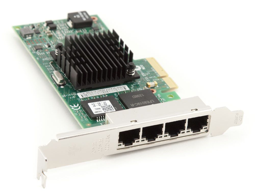 Dell Full Profile Intel i350-T4 4 Port 1Gb/s NIC P/N: NWK2, 0NWK2, T34F4, 0T34F4, THGMP, 0THGMP