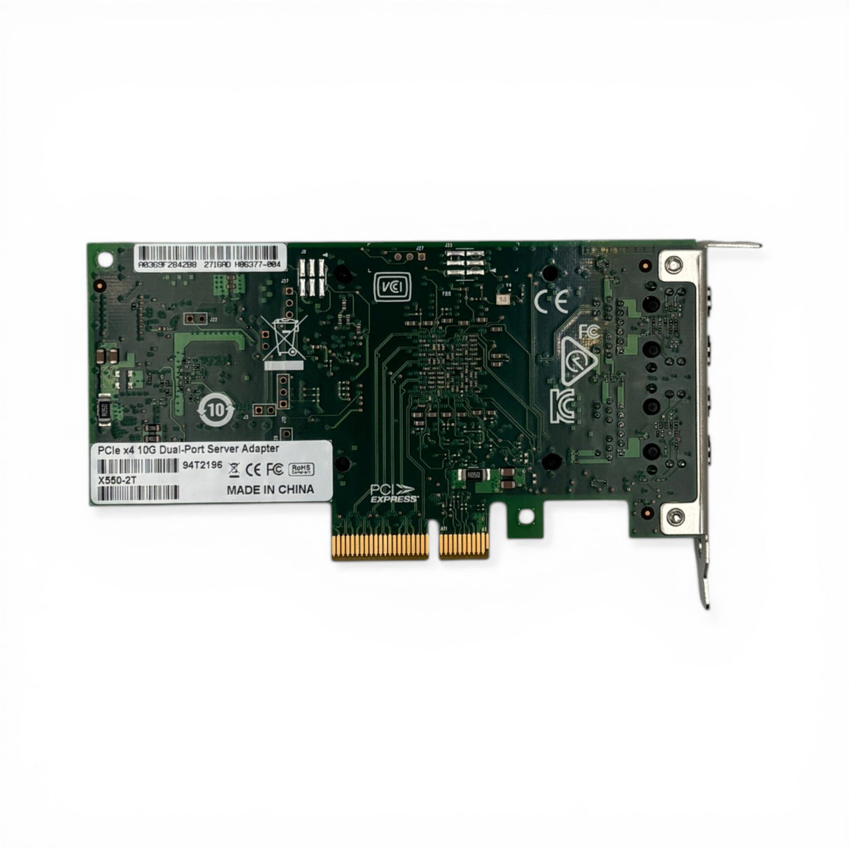 Intel X550-T2 2x 10Gb/s BaseT Adapter - Low Profile , P/N: X550-T2