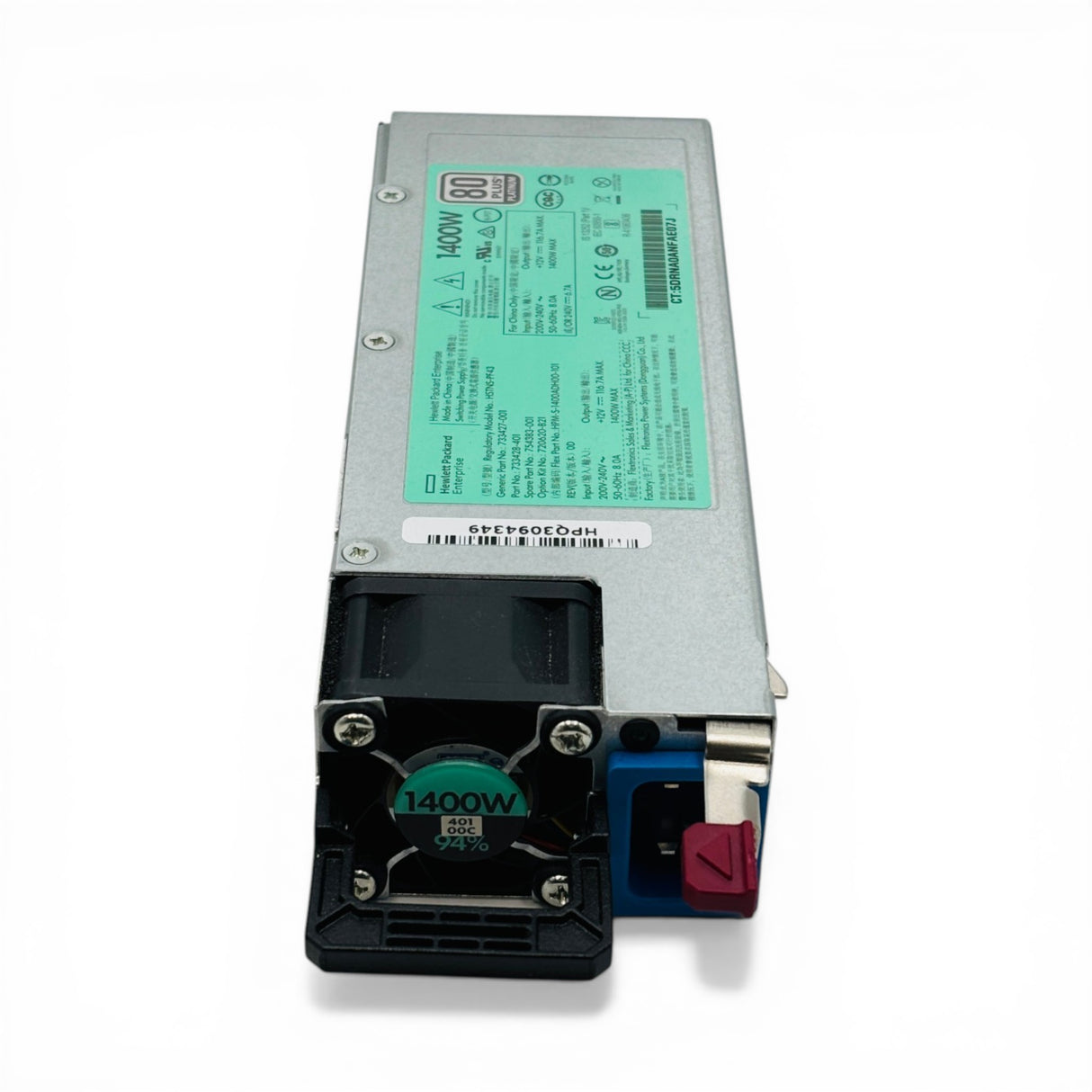 HPE 1400W Hot-Swap 80 Plus Platinum P/N: 733428-401