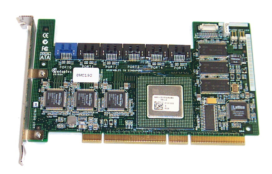 Dell Adaptec 2610SA 6 port PCI-X 64MB SATA Controller Dell P/N: 0XD084 / 0WC192