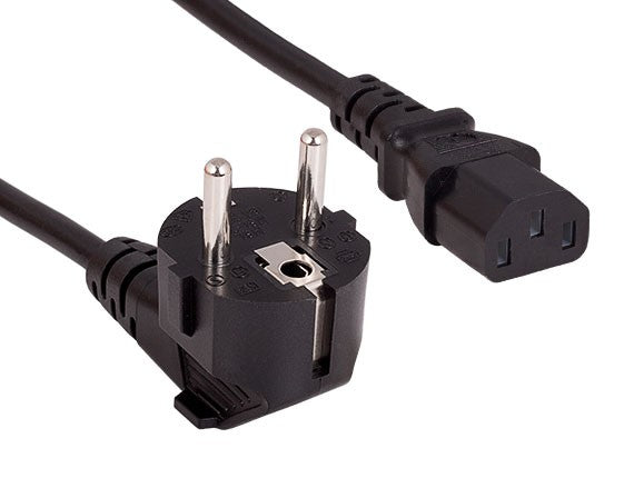 Power cable European plug CEE7/7 to IEC320 C13