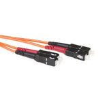 ACT Fiber Optical Patchcord, SC/PC to SC/PC Duplex Multimode Fiber 62.5/125, OM1, 5m P/N: 442205-RL3005