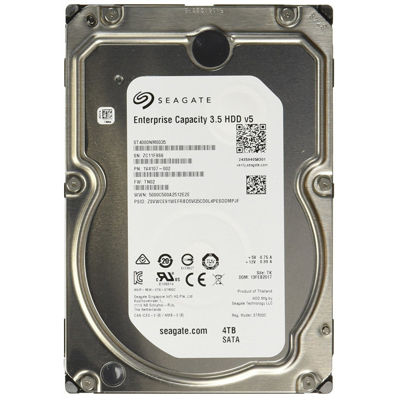 4TB 7.2K SATA 3.5" 6G SEAGATE P/N: 1V4107-002