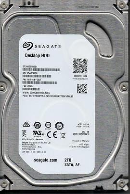  2000GB 7.2K SATA 3.5", Single Port, 6G, Seagate, 1ER164-302