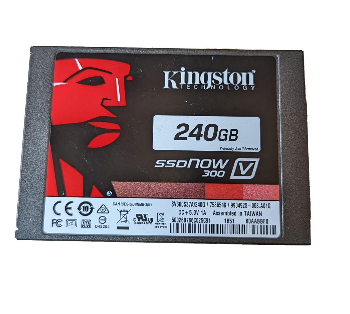 240GB SATA 2.5" 6G Kingston SSDNow 300V P/N: SV300S37A/240G